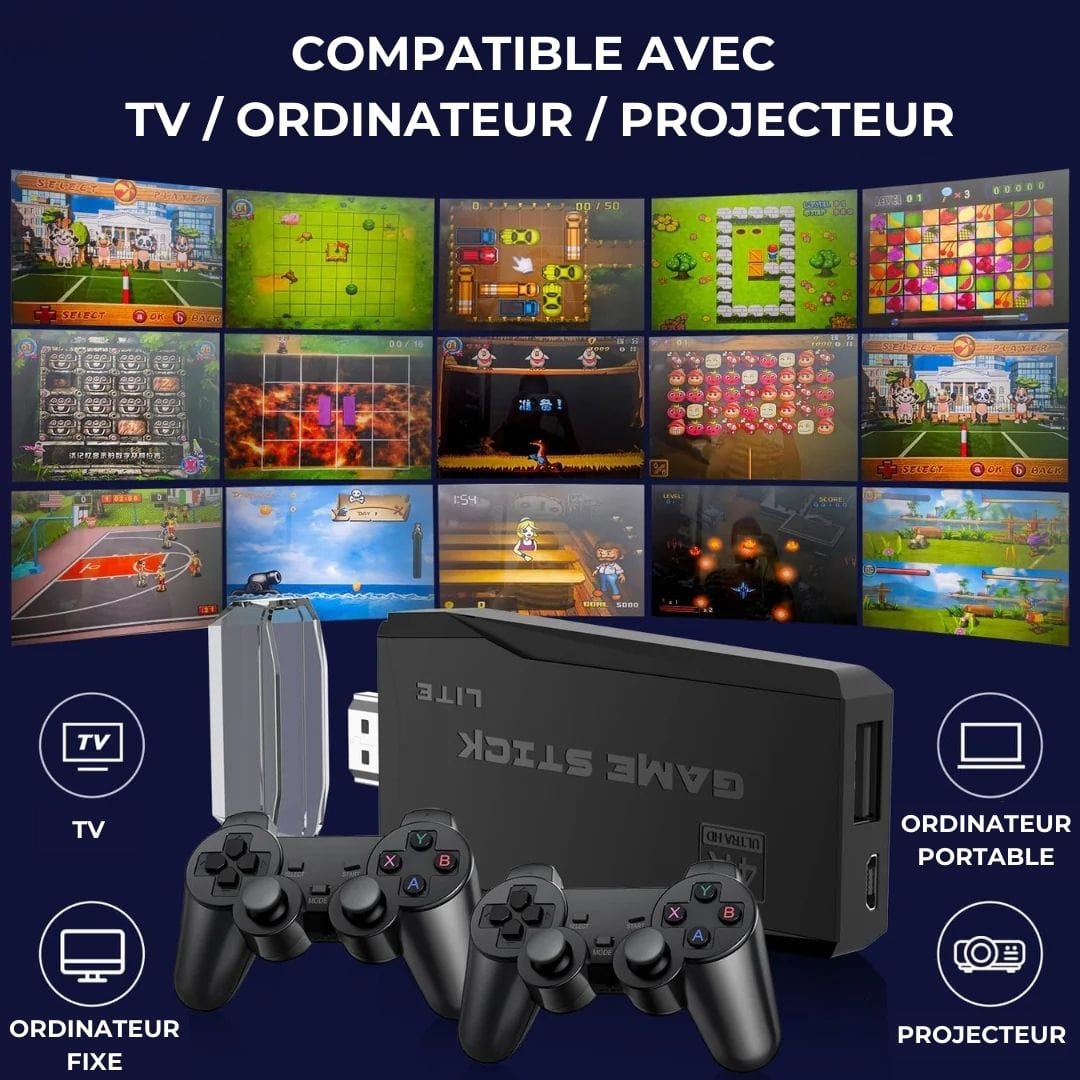 PlayStick HD - (+10 000 Jeux Inclus)